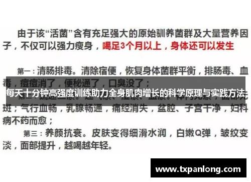 每天十分钟高强度训练助力全身肌肉增长的科学原理与实践方法